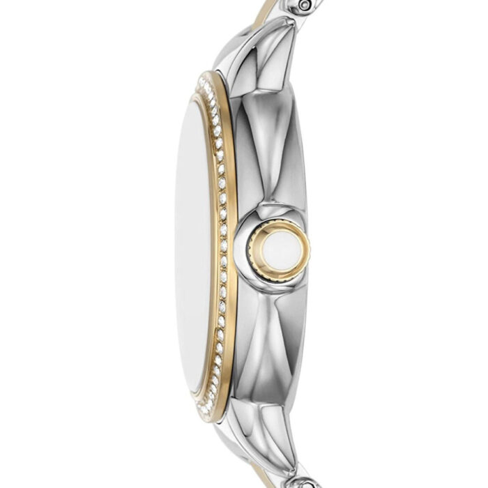 Emporio Armani Mia Quartz Mother of Pearl Dial Two Tone Steel Strap Watch For Women - AR11524 - Image 4